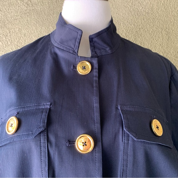 “Jones New York” Navy Cotton Spandex Summer Jacket NWT size XL - Picture 4 of 11